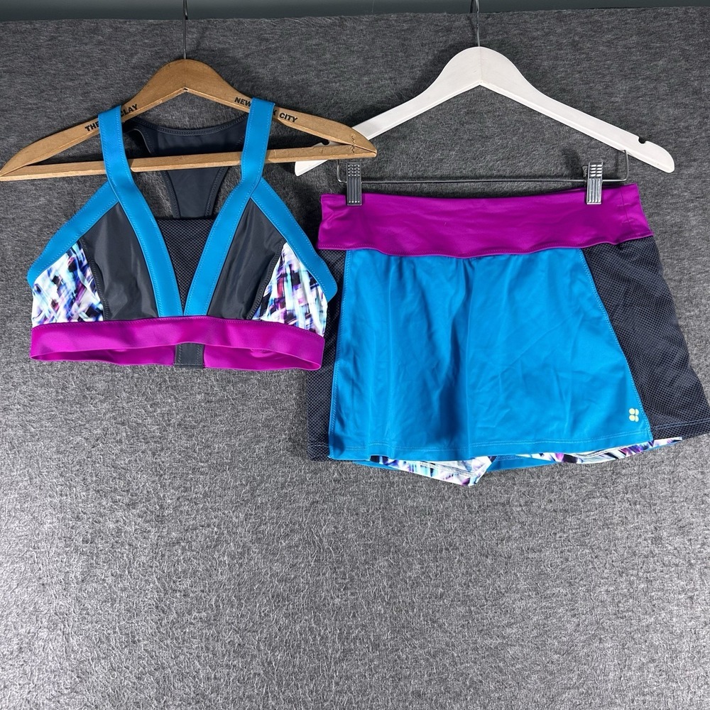 Women's Sweaty Betty Sports Top And Tennis Skort Athleisure Top S Bottoms L